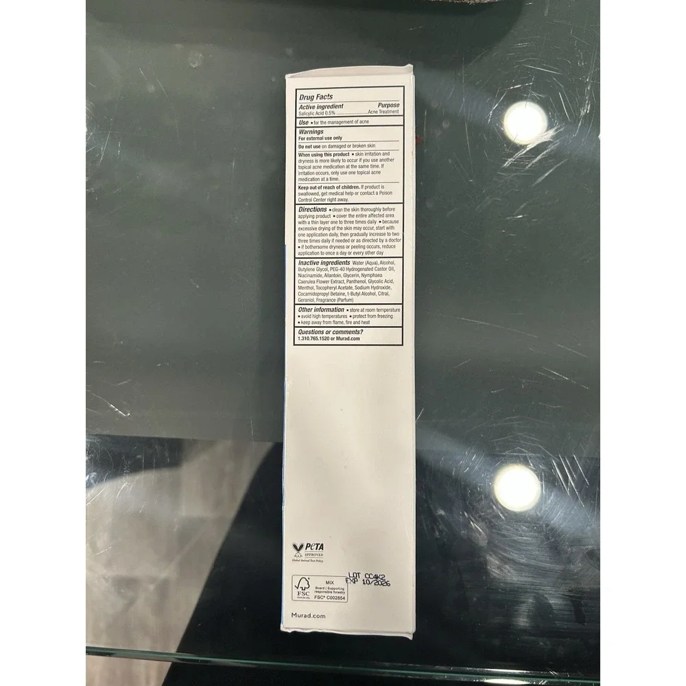 Murad Clarifying Body Spray with Salicylic Acid Good For Acne/Blemishes (6 oz) - Picture 7 of 8